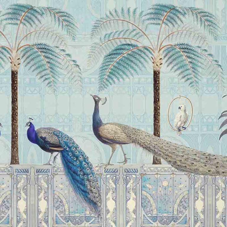 Chinoiserie Birds Palace – Sapphire