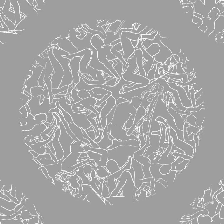 Big Oh’ White On Grey