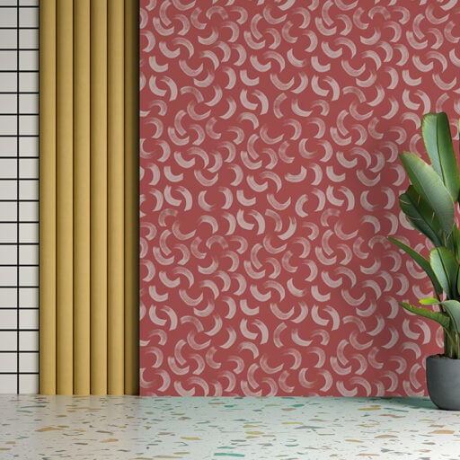 Brushed Curves – Red