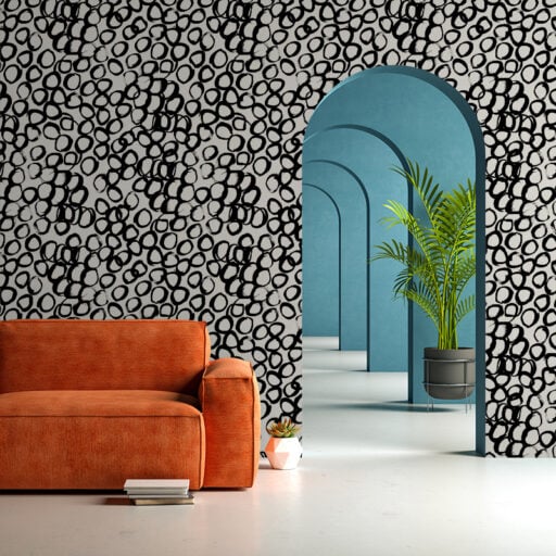 Circle Scribble – Black & White