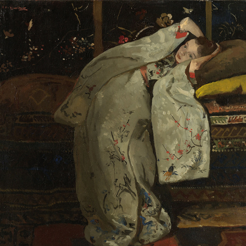 Girl with a White Kimono