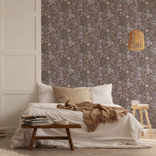 Japanese Garden Brown Purple