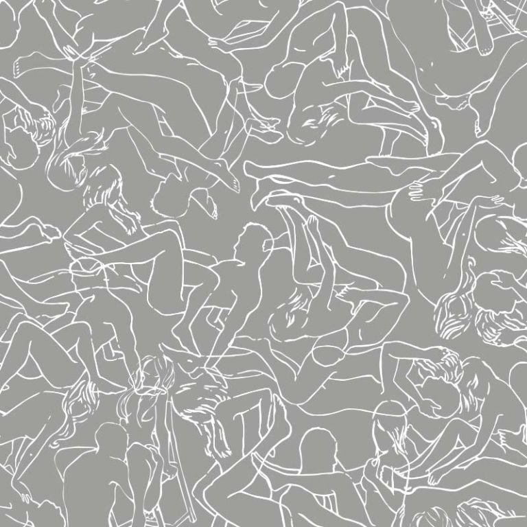 Kamasutra Grey on White