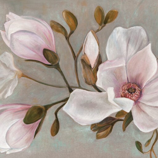 Magnolias on Linen