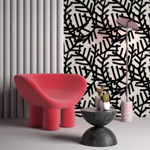 Stekelige Takken Cream Black