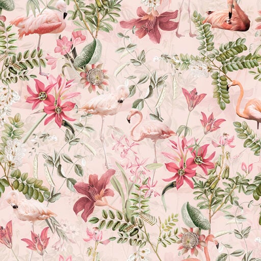 Vintage Blush Tropical Jungle – Pink