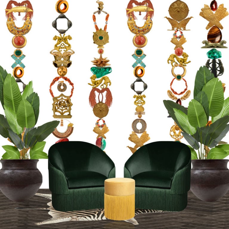 Mesopotamia Coral on White